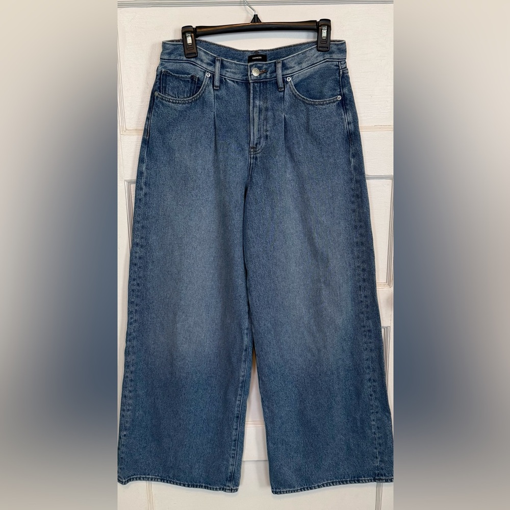 Express Blue Wide Leg Women's Jeans